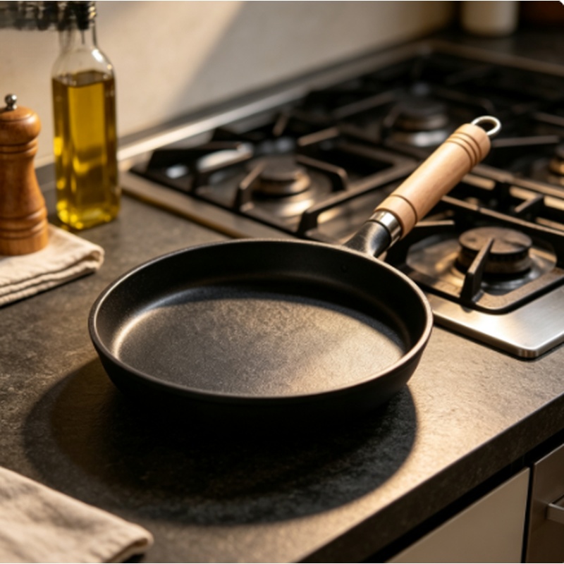 Mini Pancake Griddle - Patelnia żeliwna 26 cm, niepowlekana, do