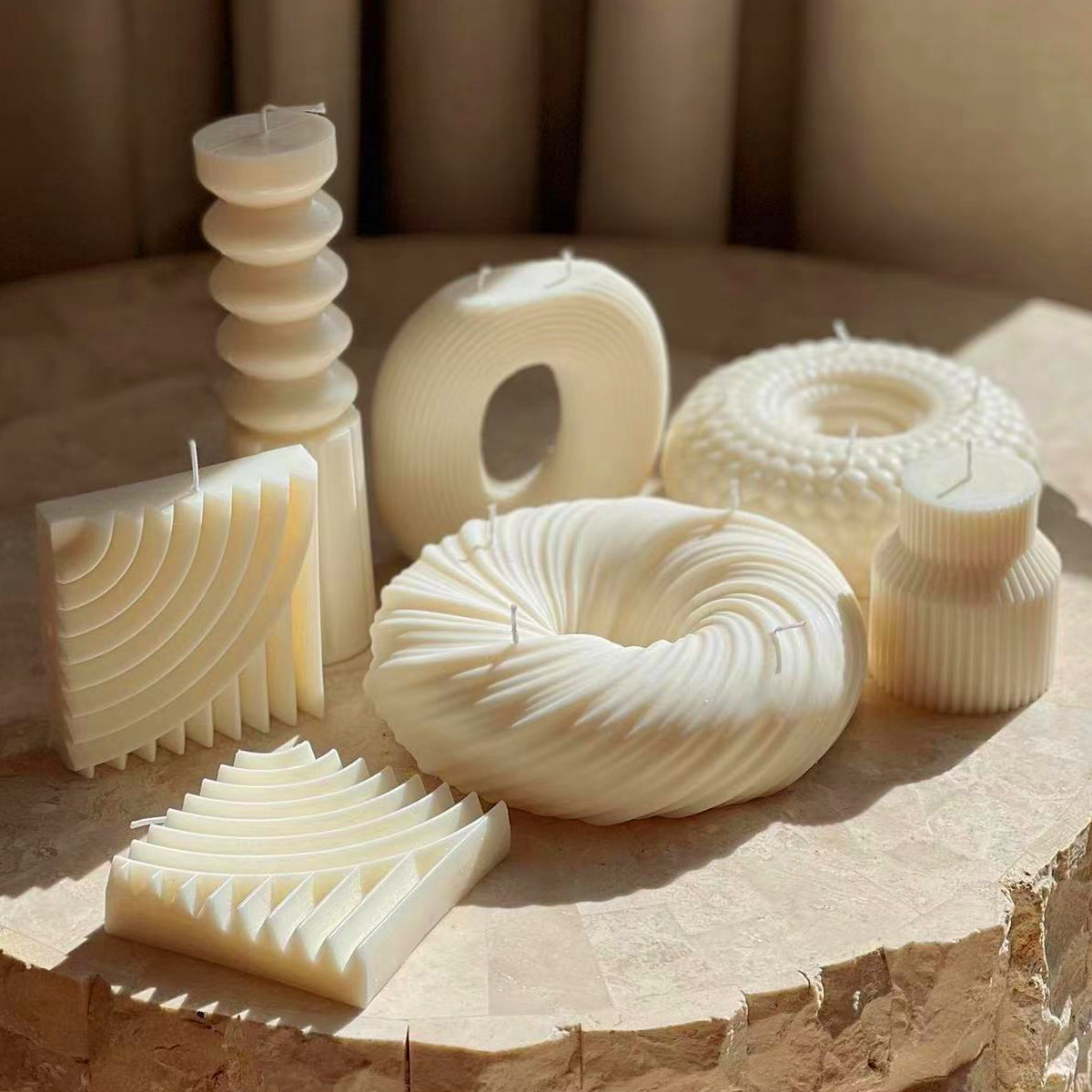 Donut Mold Silicone - Duży kształt pączka świeca silikonowa formy