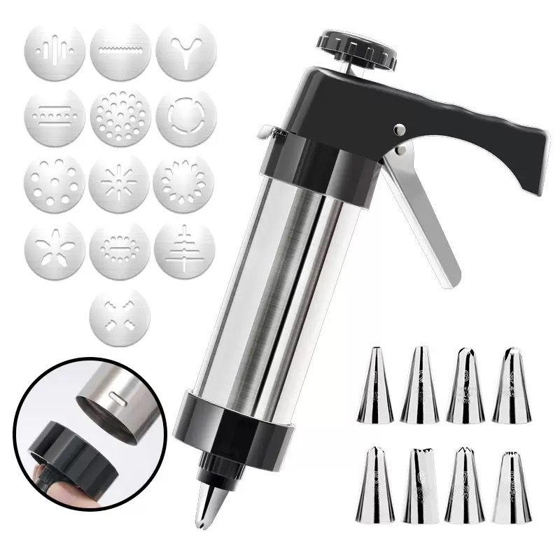 Churros Maker Gun - Wielofunkcyjny aluminiowy zestaw do robienia ciastek,