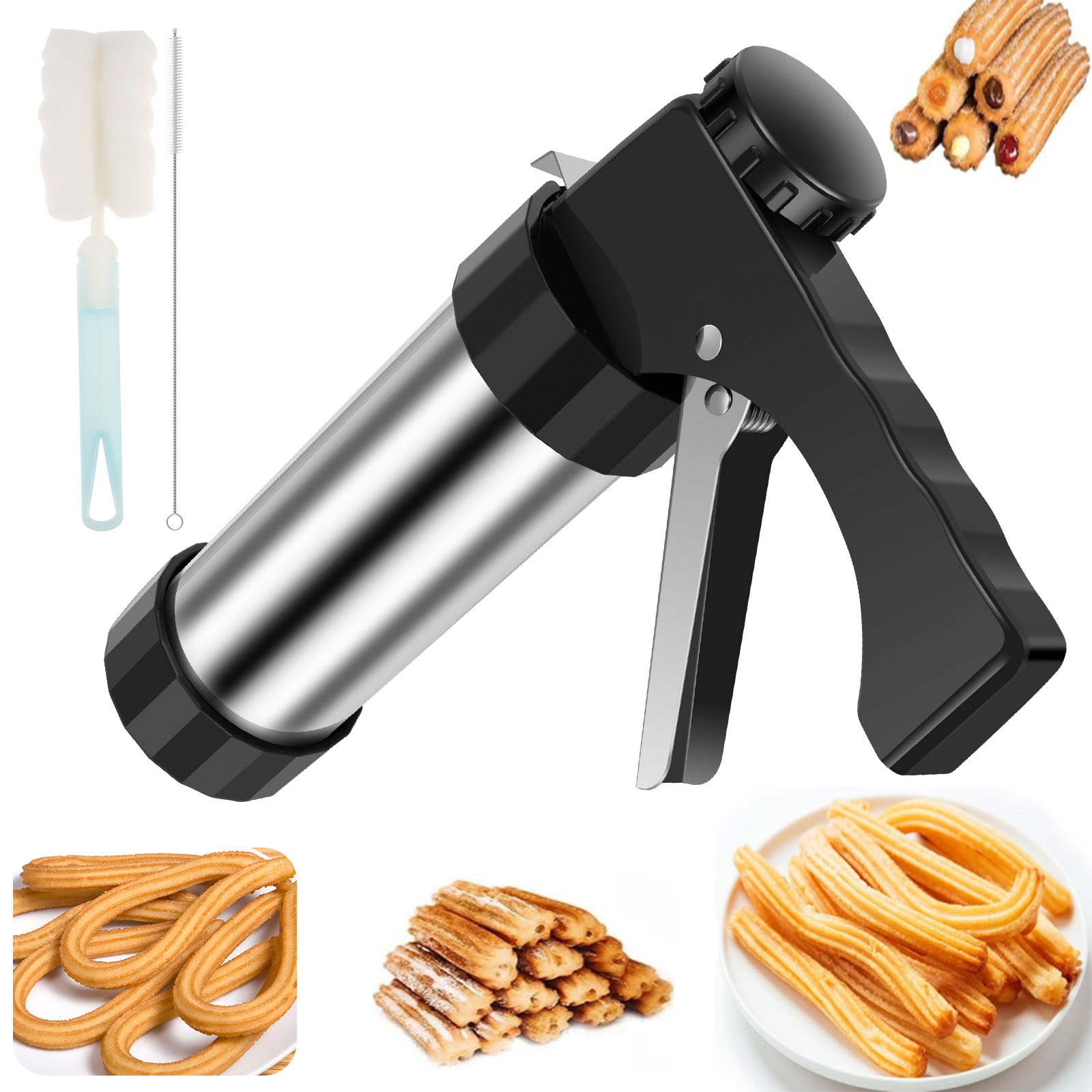 Churros Maker Gun - Zestaw do robienia churros, pistolet do