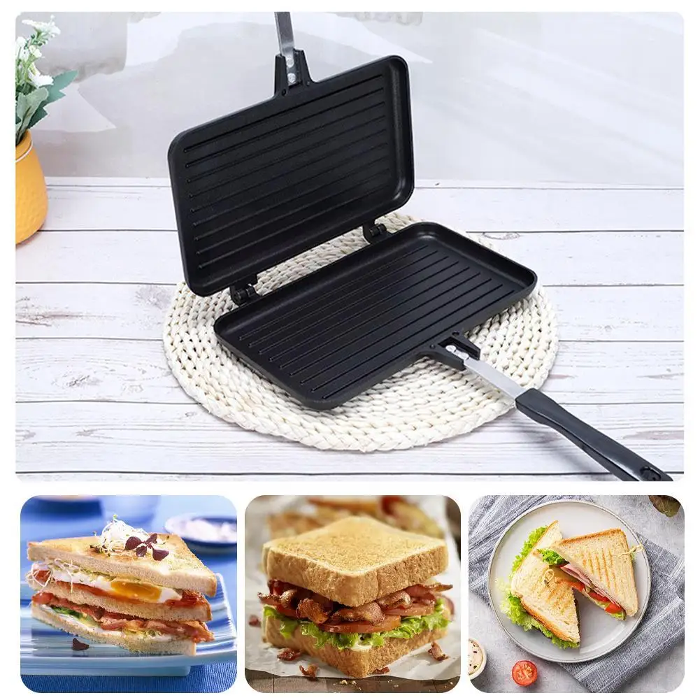 Mini Pancake Griddle - Dwustronna patelnia nieprzywierająca toster gofry naleśnikowa
