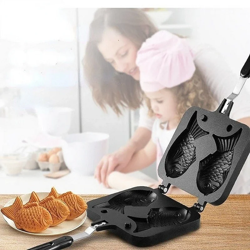 Egg Waffle Pan - Kuchnia Japońska Taiyaki Podwójna ryba w