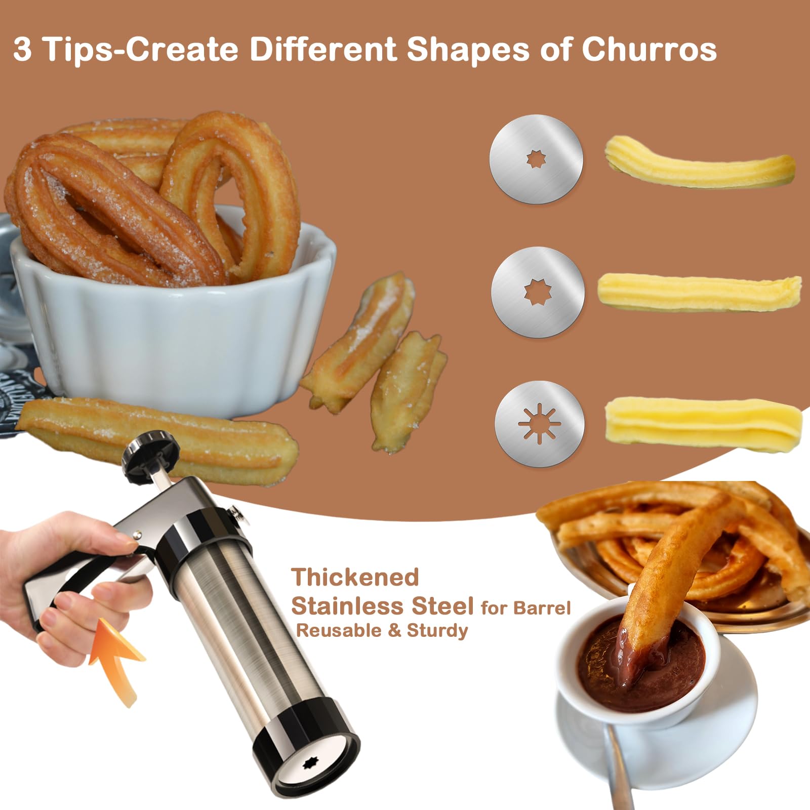 Tradycyjna Maszynka do Churro  – Churros Maker Gun recenzja i cena