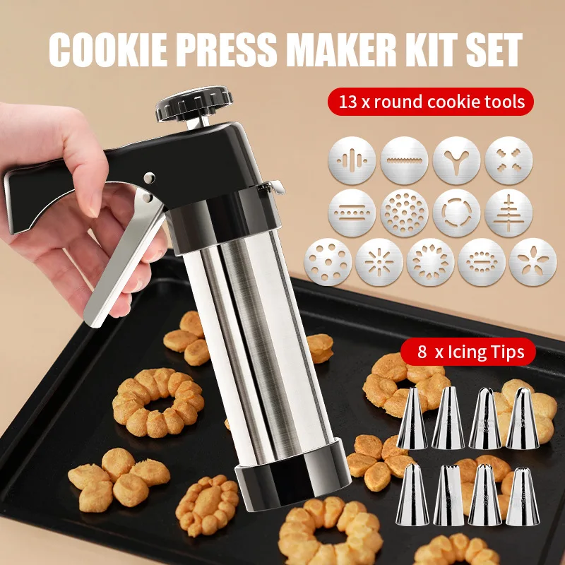 13Pcs/set DIY Manual Cookie Mo – Churros Maker Gun recenzja i cena