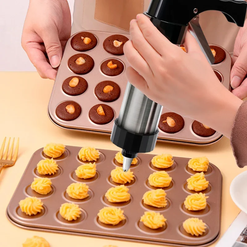 13Pcs/set DIY Manual Cookie Mo – Churros Maker Gun recenzja i cena