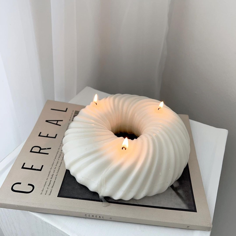 Duży kształt pączka świeca sil – Donut Mold Silicone recenzja i cena
