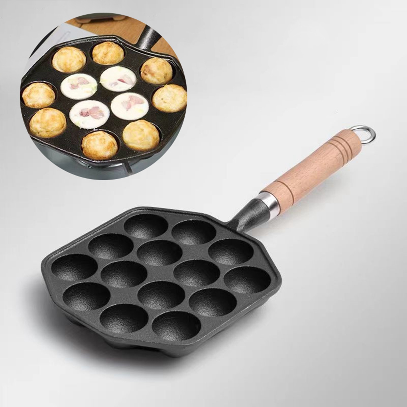 14-otworowa patelnia Takoyaki  – Egg Waffle Pan recenzja i cena