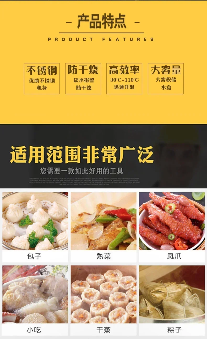 Wysokiej jakości komercyjny pi – Dim Sum Basket recenzja i cena