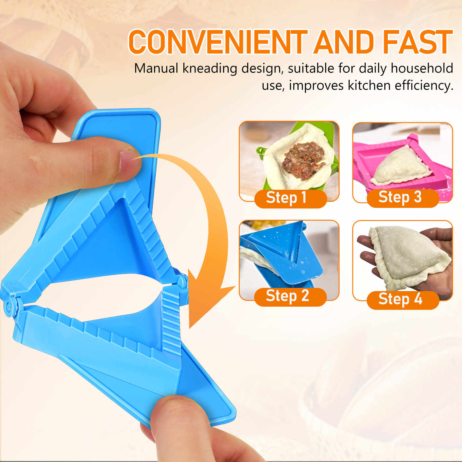 3-częściowy zestaw plastikowyc – Dumpling Press Set recenzja i cena