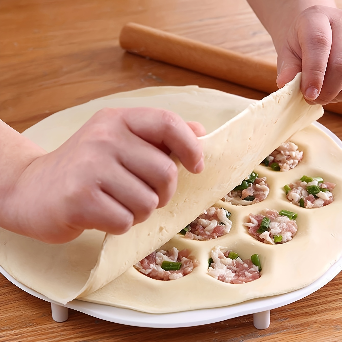 1 szt. - prosta chińska forma  – Dumpling Press Set recenzja i cena