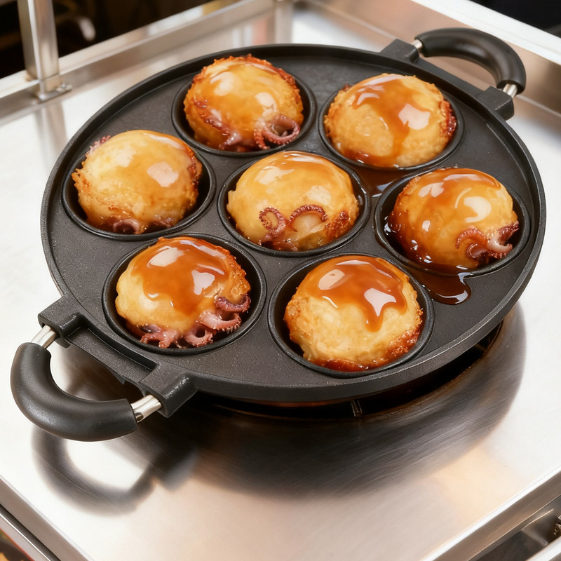 Duża patelnia do robienia tako – Takoyaki Grill Plate recenzja i cena