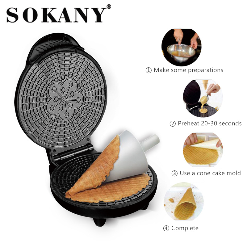 Elektryczne chrupiące maszynka – Waffle Cone Maker recenzja i cena