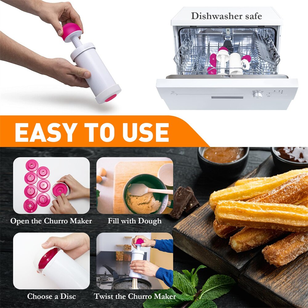 Plastikowy zestaw do robienia  – Churros Maker Gun recenzja i cena