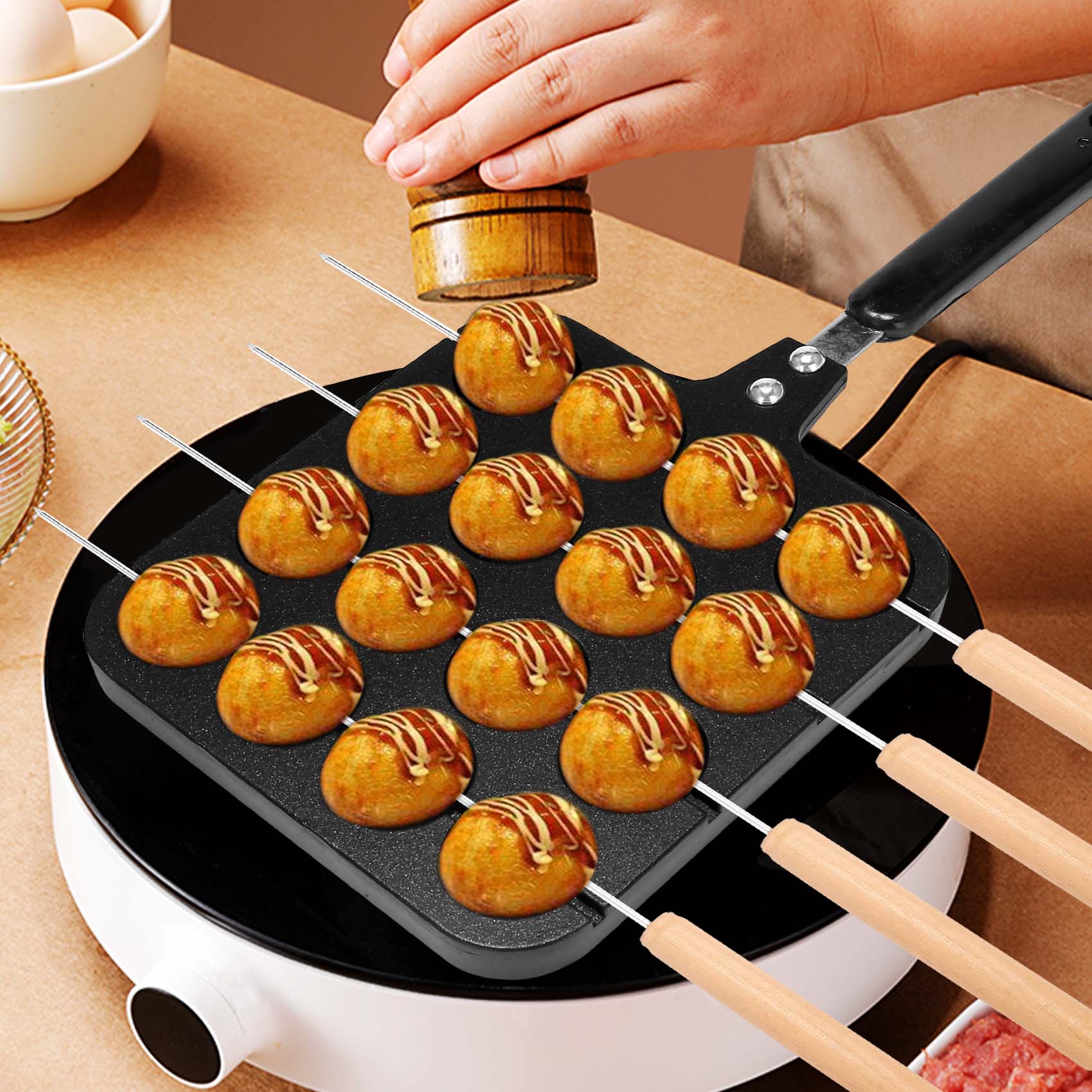 Forma do takoyaki z aluminium, – Takoyaki Grill Plate recenzja i cena