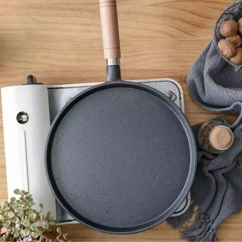 Patelnia żeliwna 20 cm z drewn – Egg Waffle Pan recenzja i cena